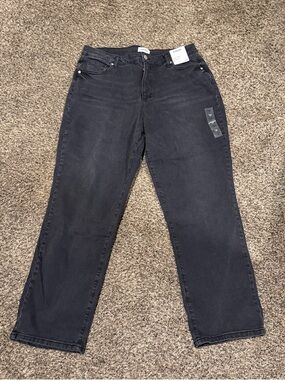 Sonoma Straight Leg Jeans in Washed Black